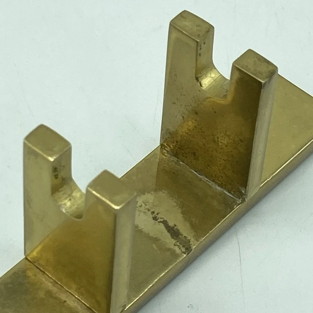Brass Mini Barbell Paperweight Dark Academia Quiet Luxury Desk Decor Vintage